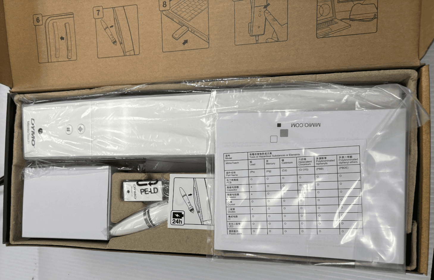 Dymo Mimio Teach ICD02-01 Hub Bar Interactive Whiteboard System Pointing IN BOX - Image 1