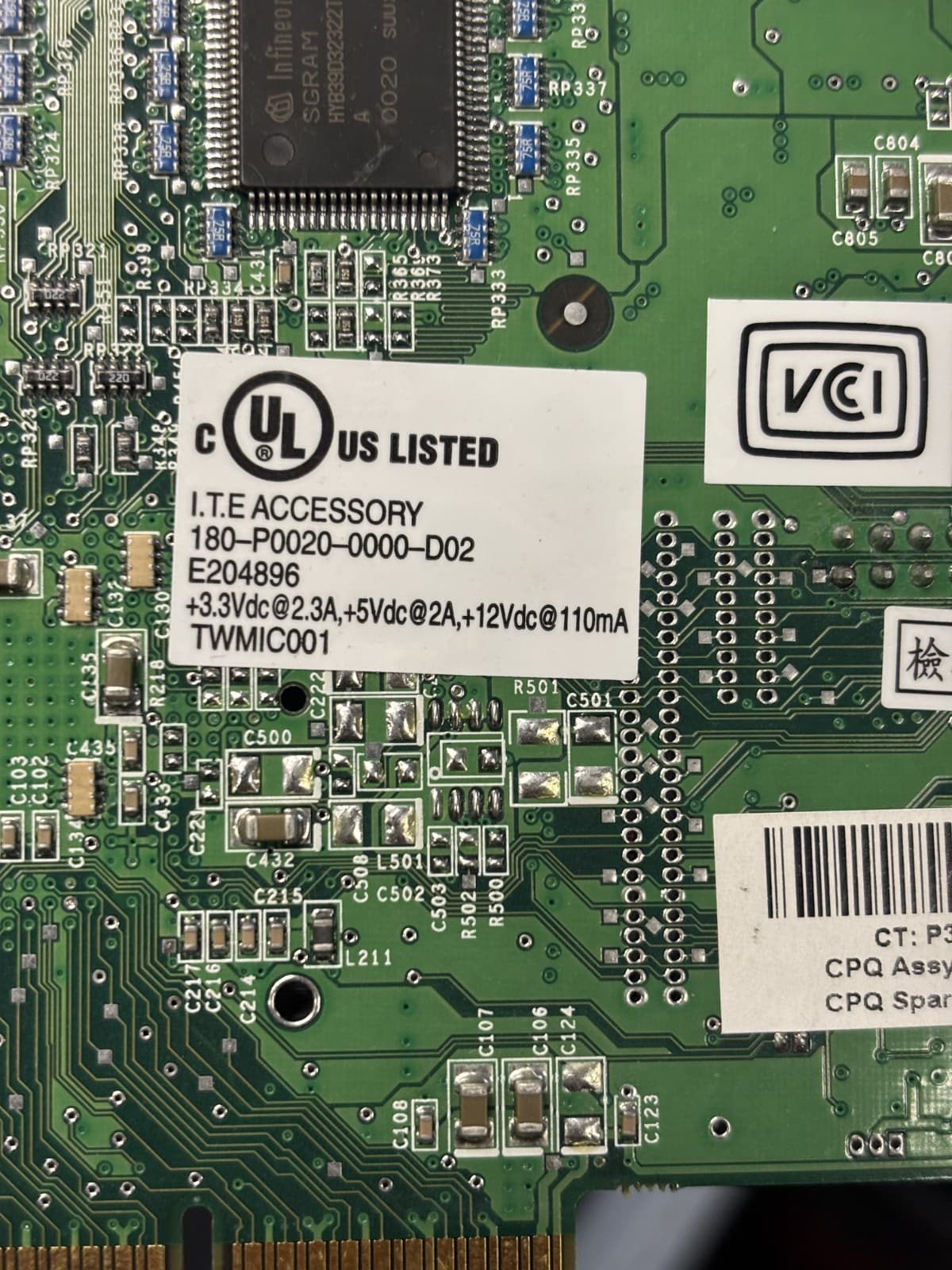 180284-001 316903700001 180-P0020-0000 COMPAQ HEWLETT PACKARD HP 32MB AGP NVIDIA - Thumbnail 5