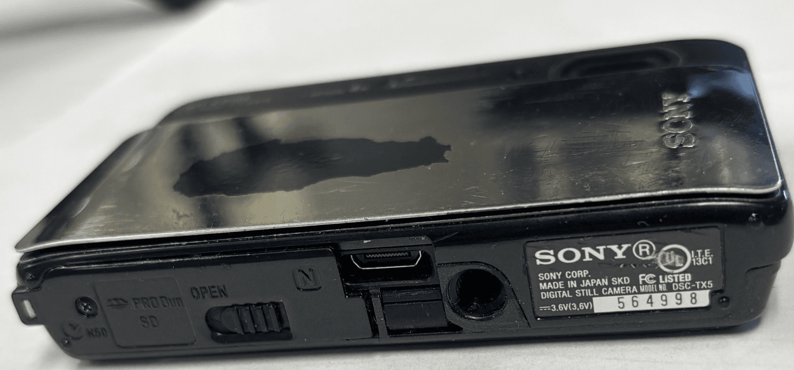 Sony Cyber-shot DSC-TX5 exmor r waterproof for parts - Thumbnail 4
