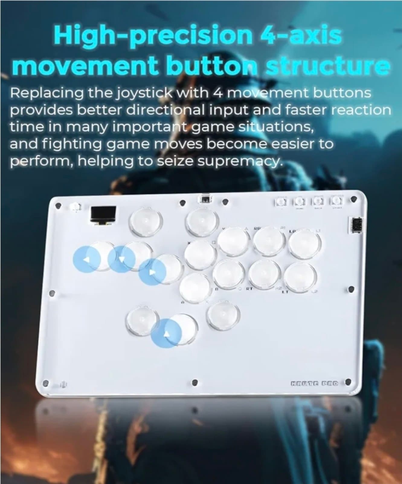 Arcade Controller 16Keys Compatible with PC/Ps3/Ps4/Switch/Steam,Fight Stick for - Thumbnail 4