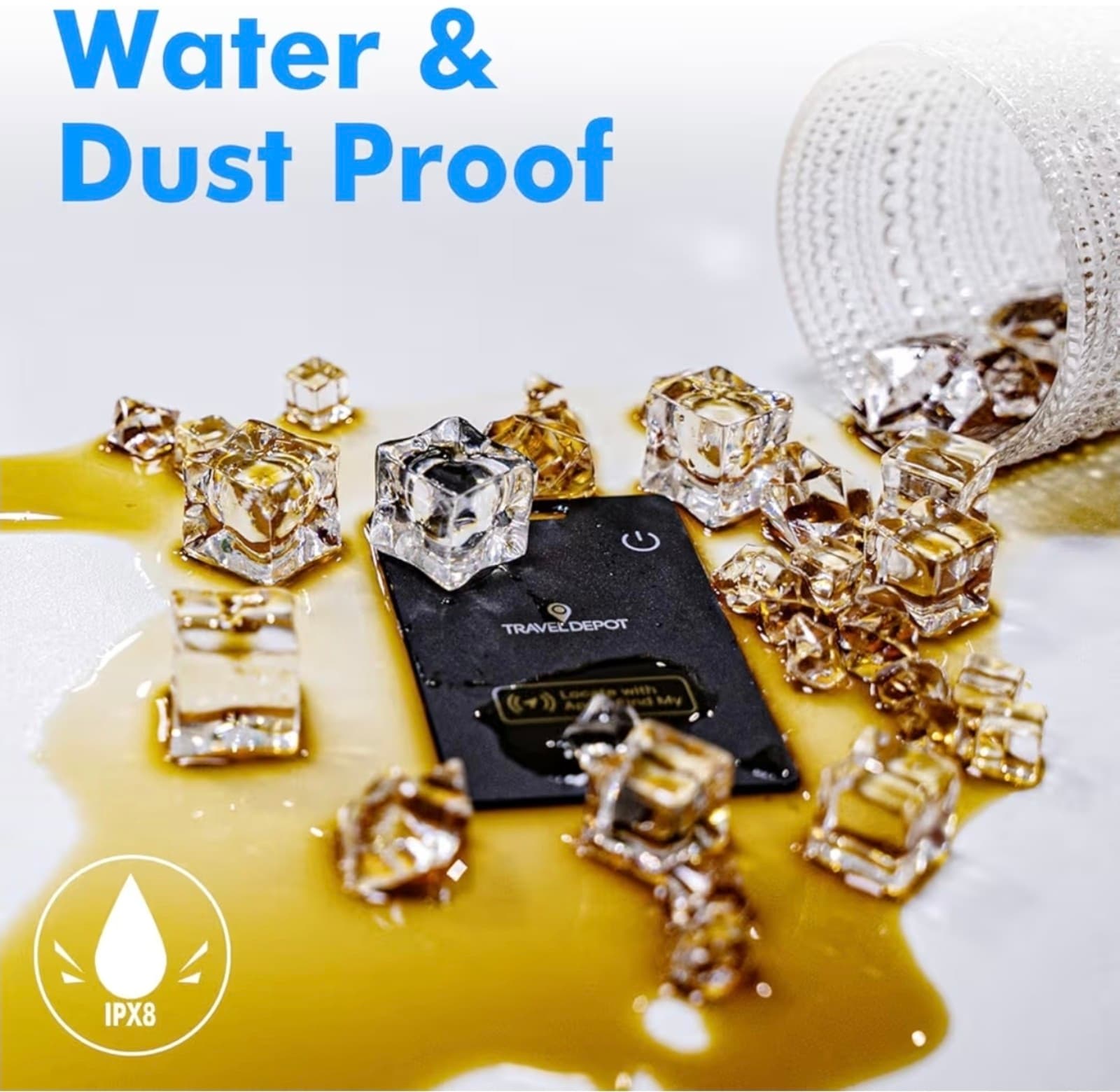 Wallet Tracker Card w/Wireless Charging [Apple MFi Certified] Rechargeable Thin - Thumbnail 6