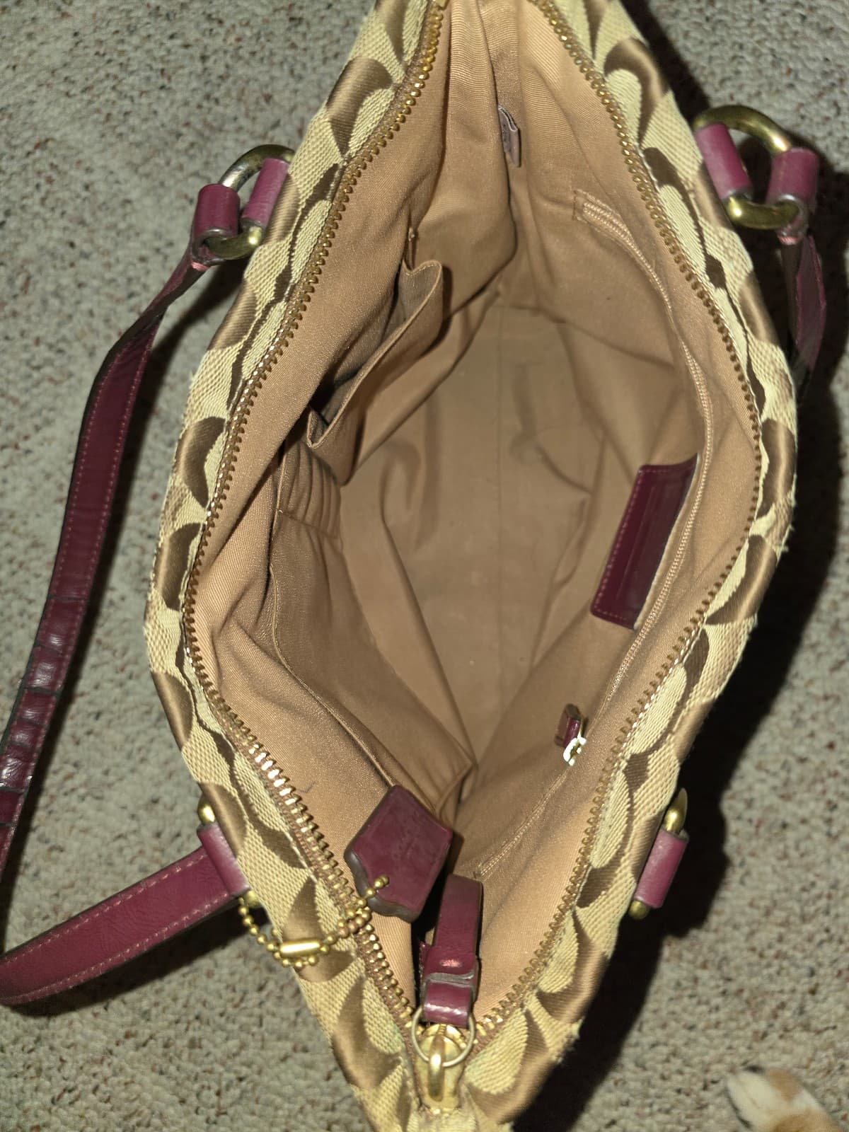 Coach Bag Burgundy - Thumbnail 4