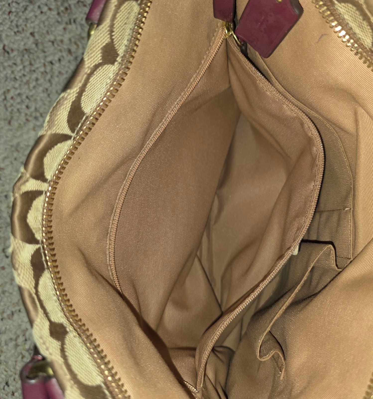 Coach Bag Burgundy - Thumbnail 7