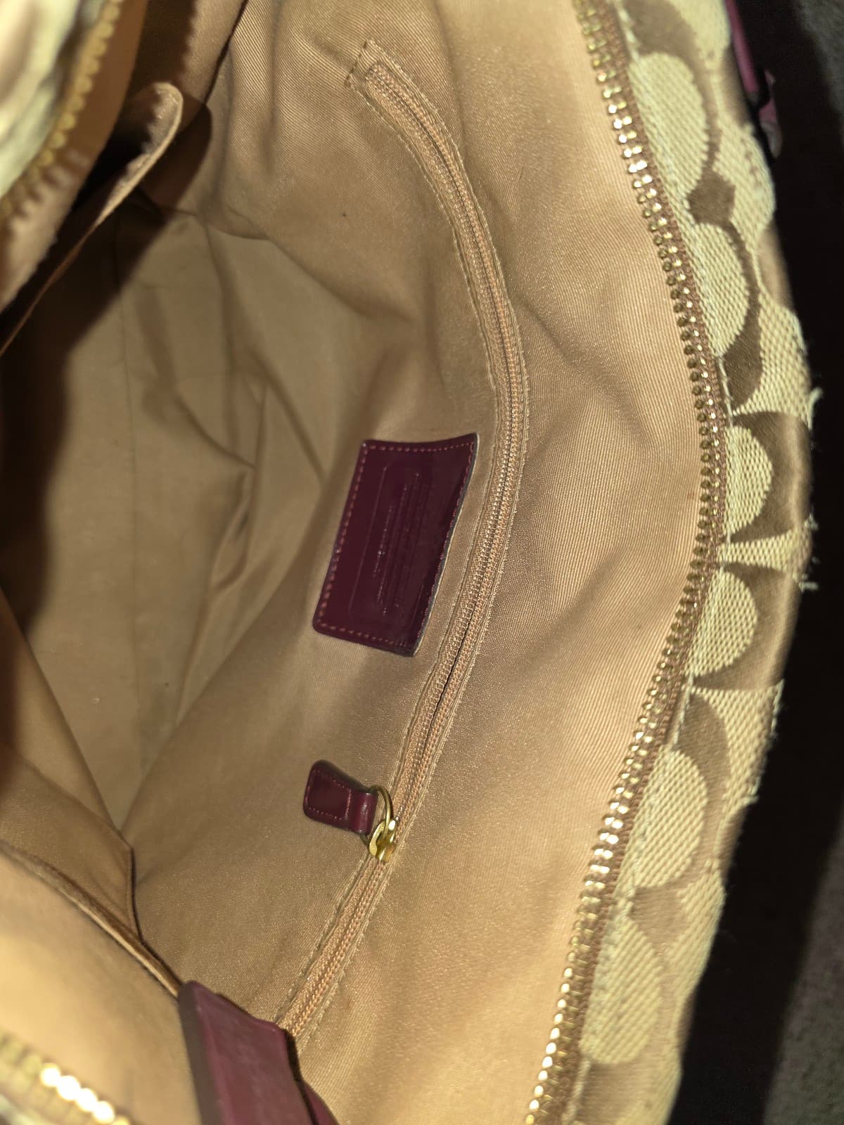 Coach Bag Burgundy - Thumbnail 6