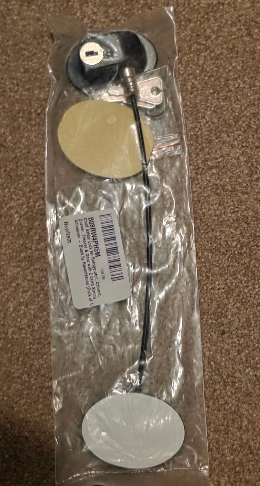 Fridge Lock Freezer Lock with Keys for Child Safety Refrigerator Locks - Image 1