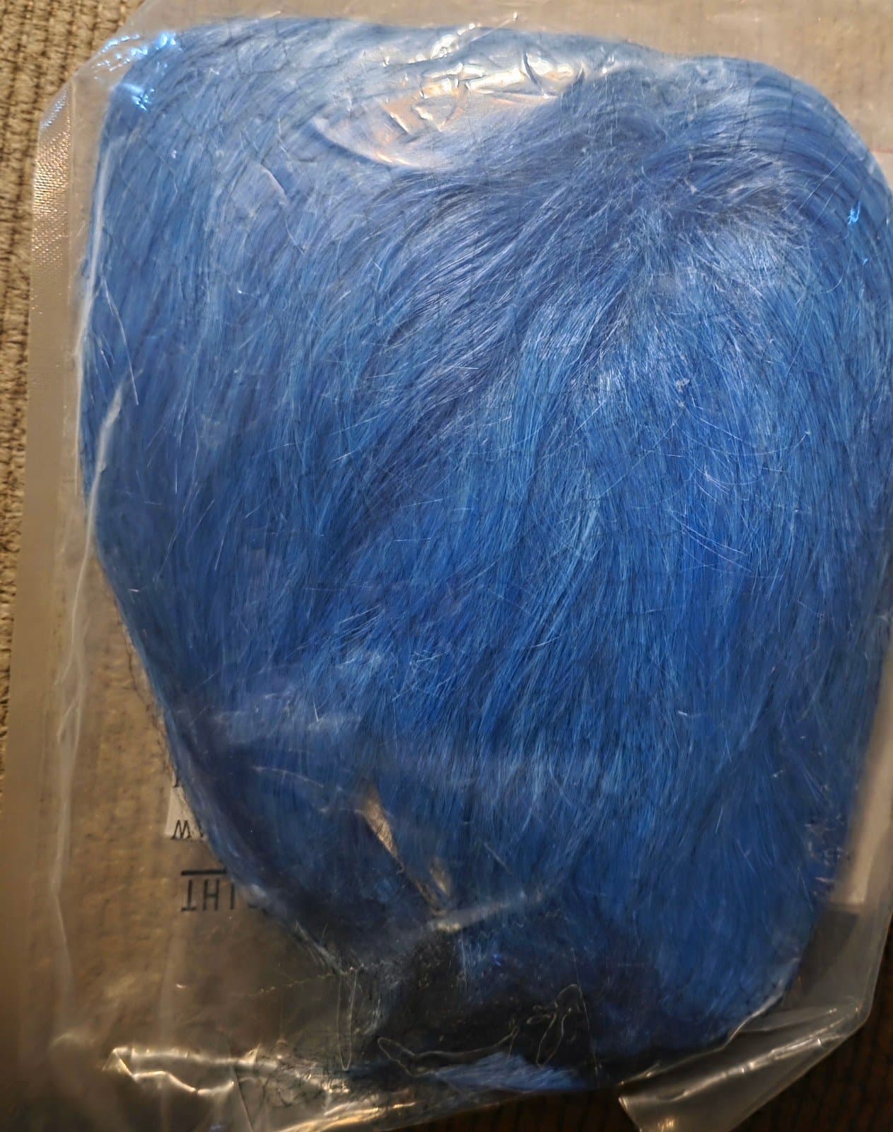 Cosplay Wig Men Men's Short Fluffy Cosplay Wig Anime Synthetic Hair Blue for Cos - Image 1