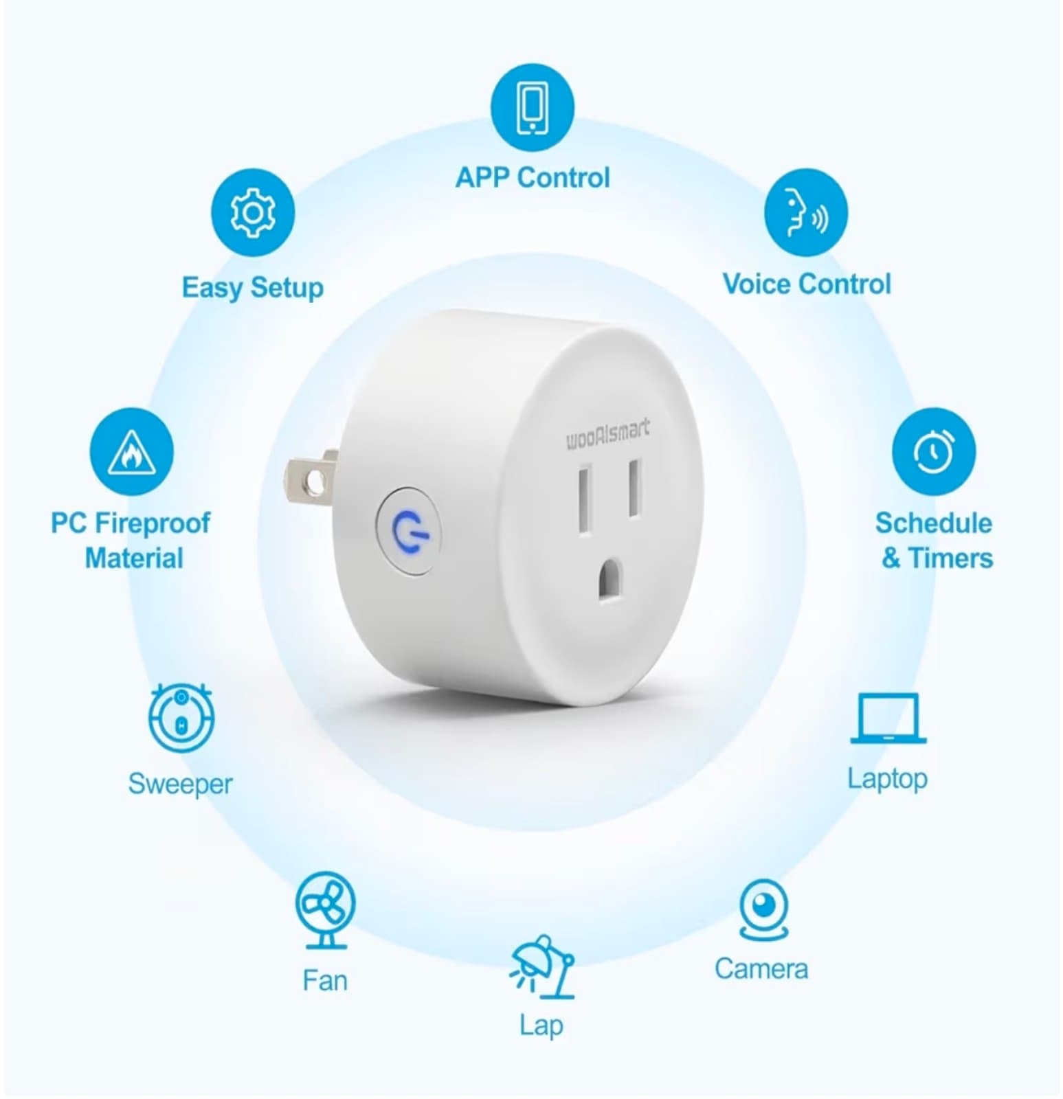 Smart Plug, WiFi Plugs Work with Alexa & Google Assistant, Smart Outlet - Thumbnail 2