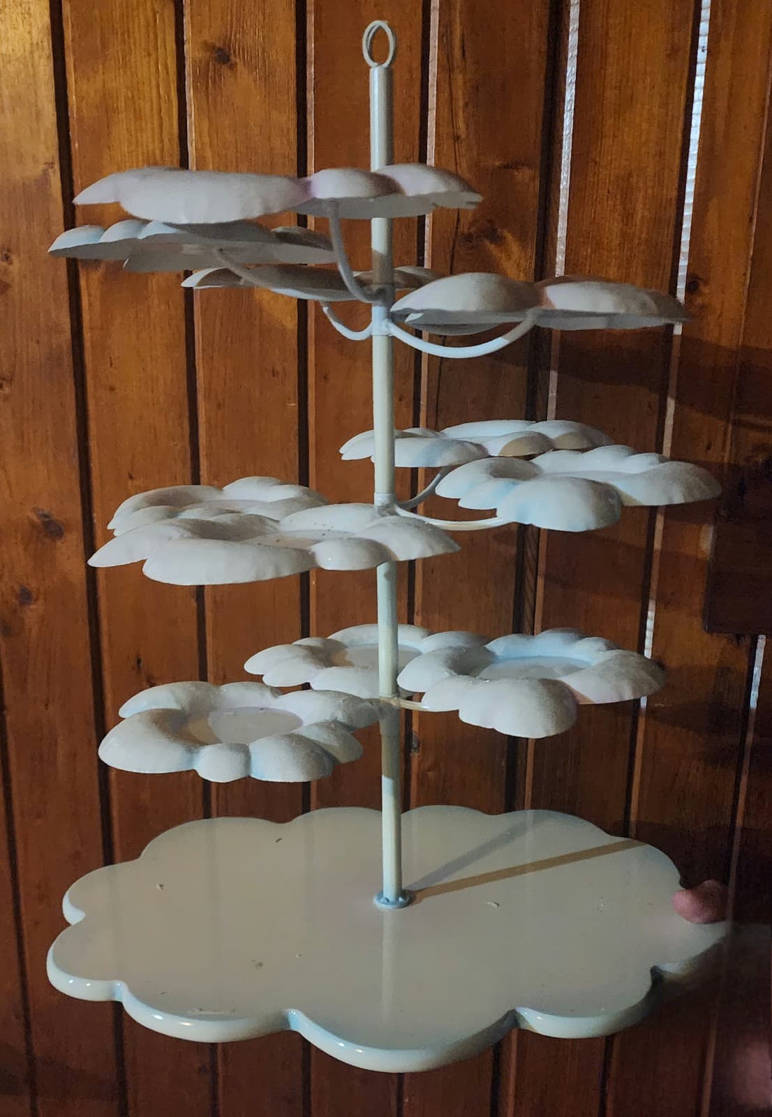 Cloud 3-Tier Cupcake Display Stand White - Thumbnail 3