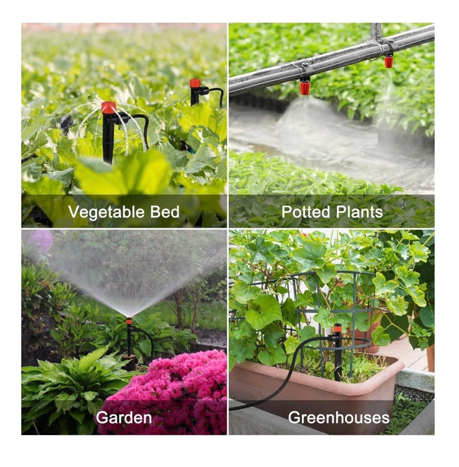 Complete 234FT Drip Irrigation System with 87 Quick Connectors - Automatic Sprin - Thumbnail 7