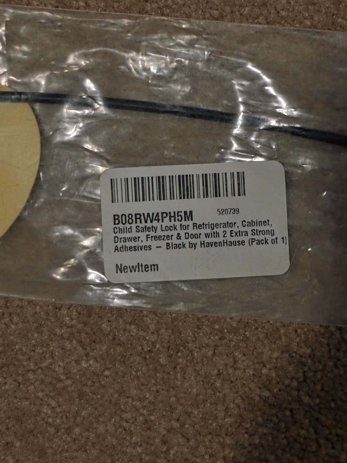 Fridge Lock Freezer Lock with Keys for Child Safety Refrigerator Locks - Thumbnail 3