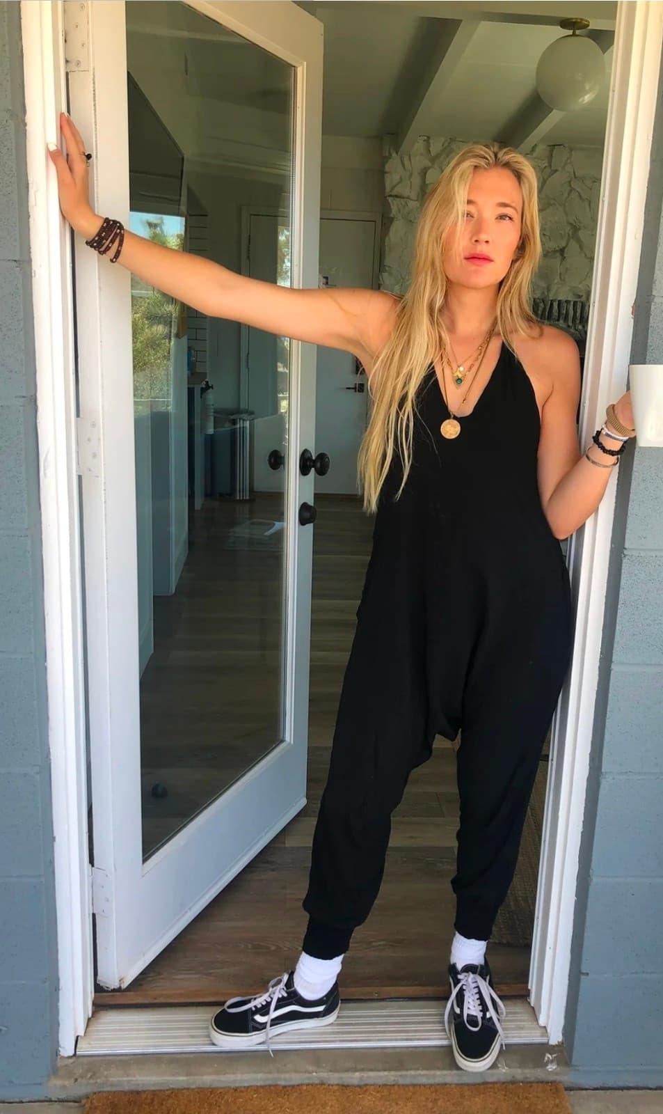 Buddha Pants Solid Harem Jumpsuit - Thumbnail 2