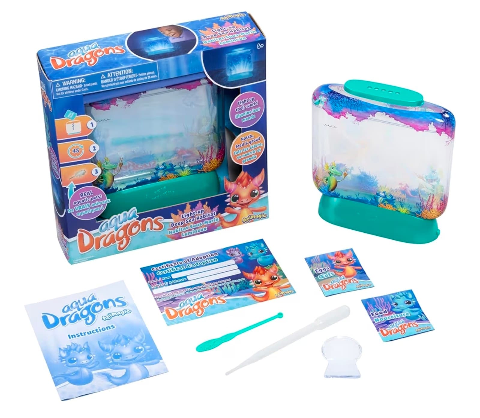 Aqua Dragons Light-Up Deep Sea Habitat - Build an Aquatic Ecosystem - Thumbnail 4