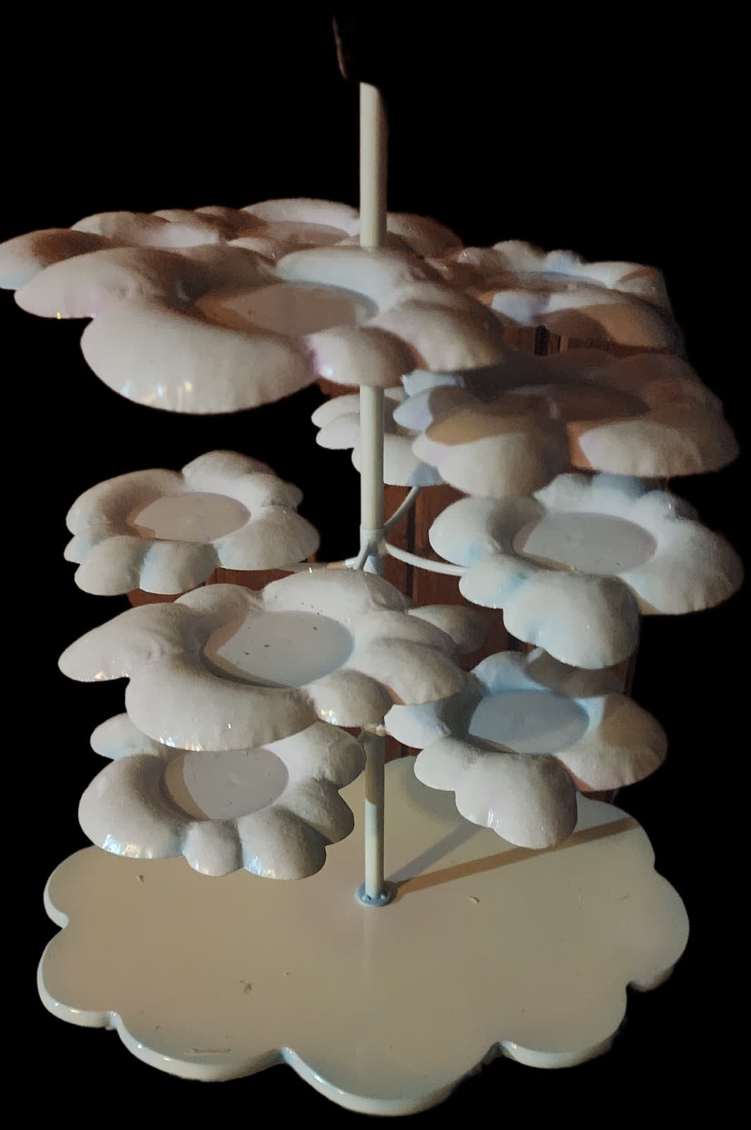 Cloud 3-Tier Cupcake Display Stand White - Thumbnail 2