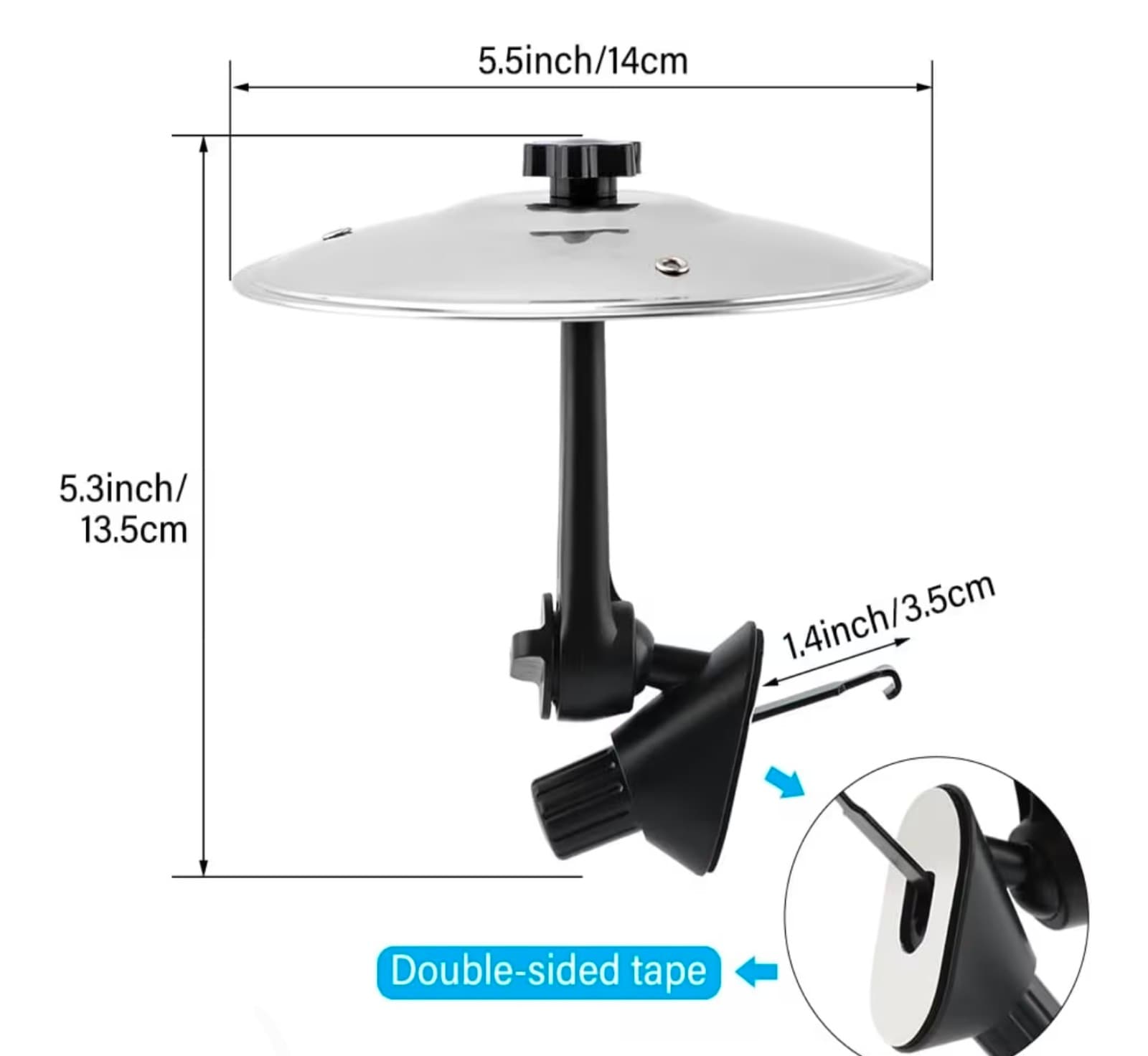 Car Cymbal Air Vent, Car Crash Cymbal, Durable Mini Drumcar Symbol Drum Air Vent - Thumbnail 3