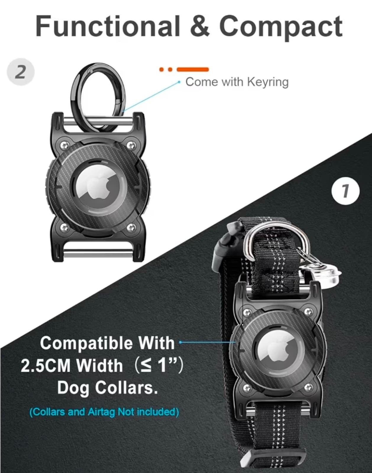 Airtag Dog Collar Holder Airtag Dog Waterproof - Airtag Holder - Thumbnail 4