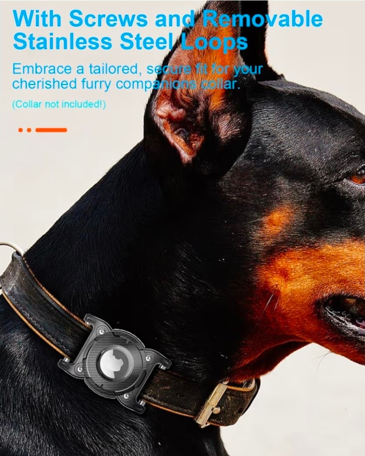 Airtag Dog Collar Holder Airtag Dog Waterproof - Airtag Holder - Thumbnail 2