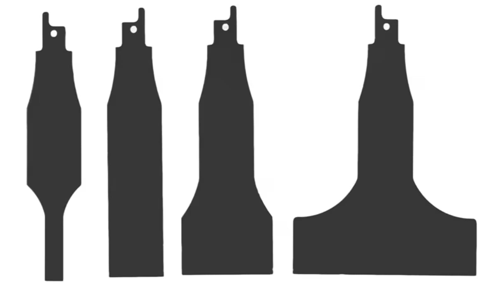 Reciprocating Saw Scraper Blades, High Carbon Steel Multi-Size Cleaning K - Image 1