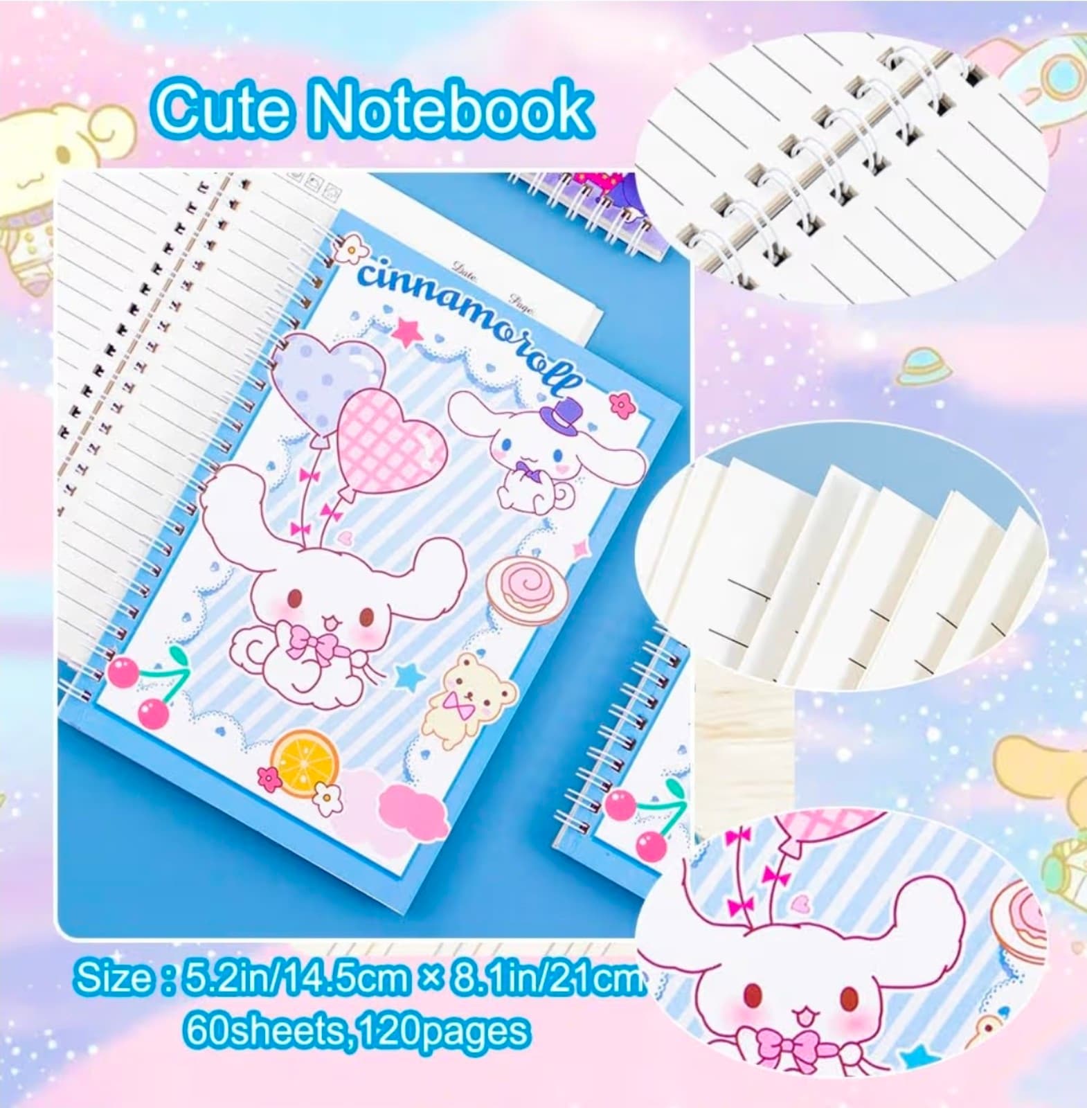 Kawaii Cinnamoroll School Supplies Stationery - Thumbnail 3