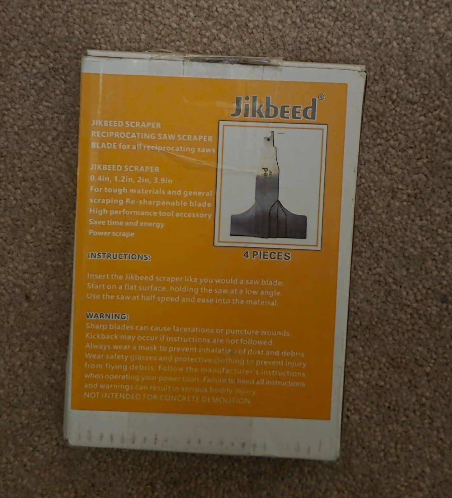 Reciprocating Saw Scraper Blades, High Carbon Steel Multi-Size Cleaning K - Thumbnail 6