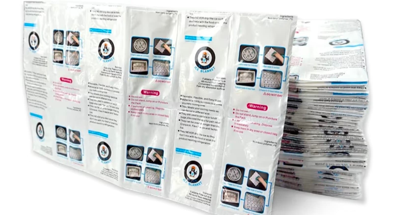 Shipping Cold Pack Ice Pack Sheets for Coolers Reusable, Dry Ice Packs Freezer P - Thumbnail 5