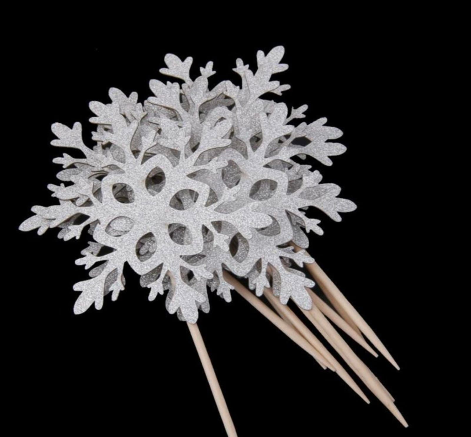 Christmas Party Cake Toppers/Decorations 20pack - Thumbnail 3