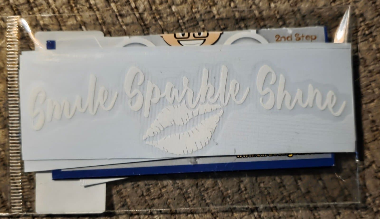 Vinyl Sticker - Smile, Sparkle, Shine Waterproof & Permanent - Image 1