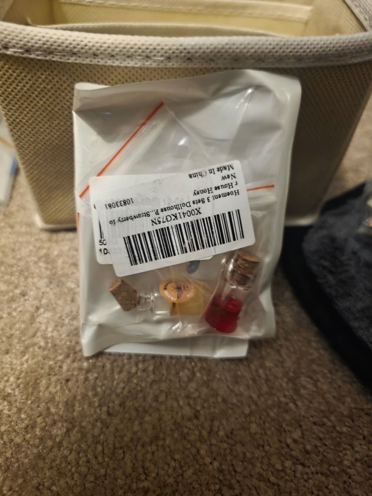 Miniature Dollhouse Accessory, Resin Mini Jam Dollhouse Milk Honey Strawberry Ja - Thumbnail 5