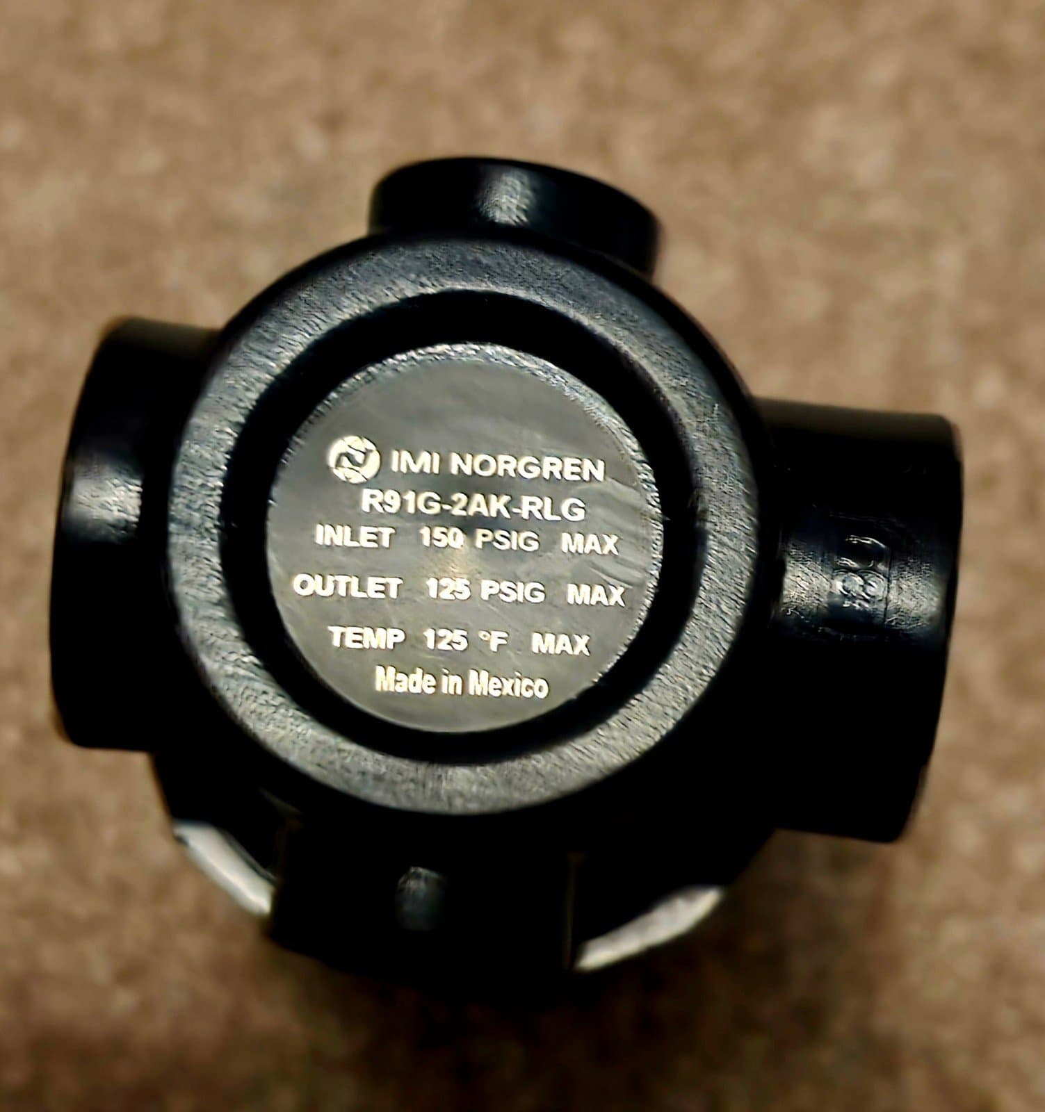 1pc NORGREN INC. R91G-2AK-NEN REGULATOR, PNEUMATIC, MINI, 1/4NPT, KNOB, - Thumbnail 5