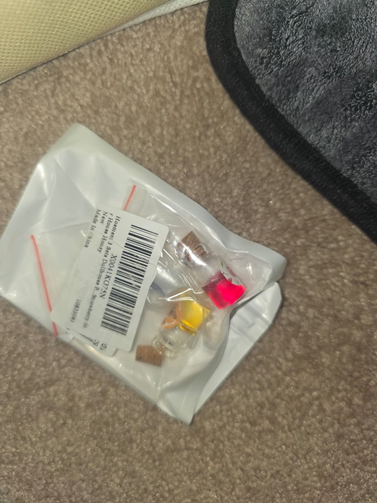 Miniature Dollhouse Accessory, Resin Mini Jam Dollhouse Milk Honey Strawberry Ja - Thumbnail 6