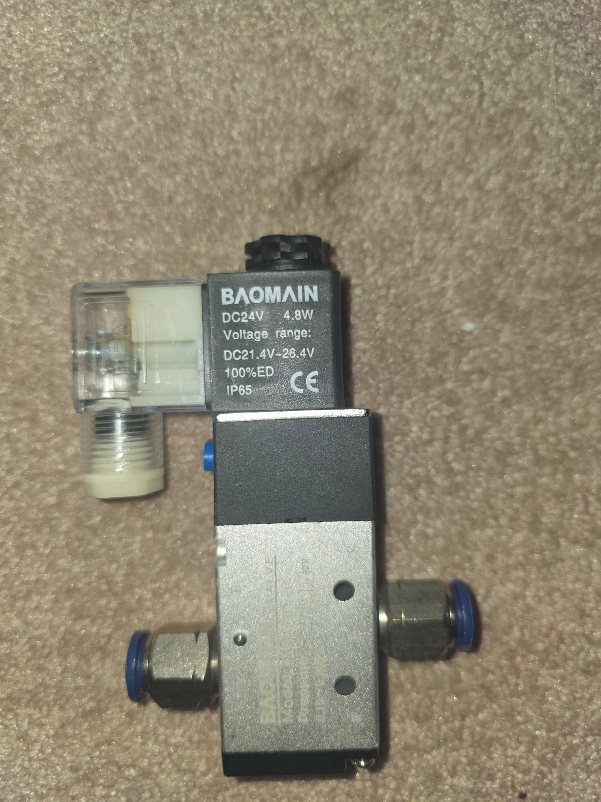 Baomain 4V210-08 Electric Solenoid Valve, 110V AC 2- Position 5-Way 1/4" PT Port - Thumbnail 11