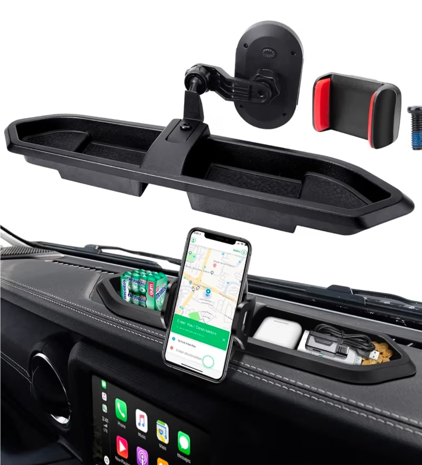 Jeep Wrangler Phone Mount fits 2018-2023 - Image 1