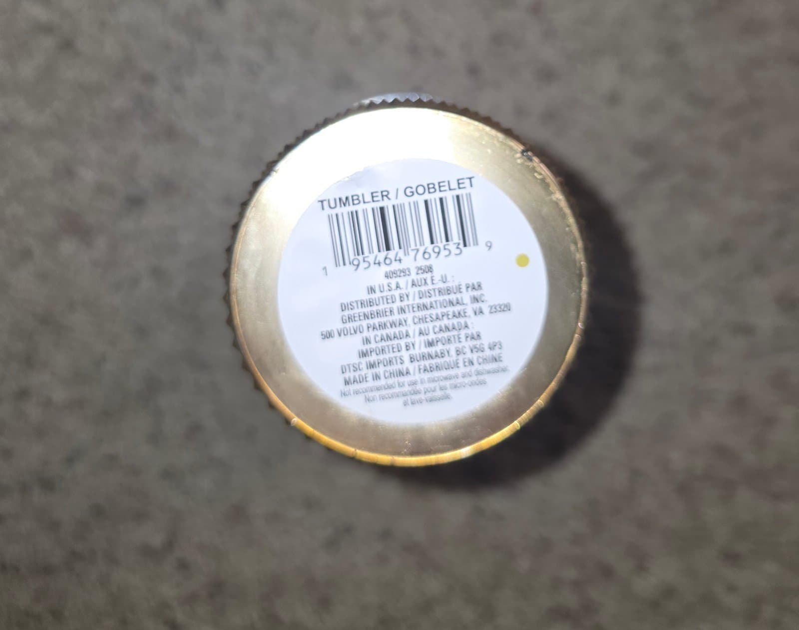 Opalhouse Tumbler with Straw In Golden Color, 26oz Cup Clear Plastic Rare New - Thumbnail 3