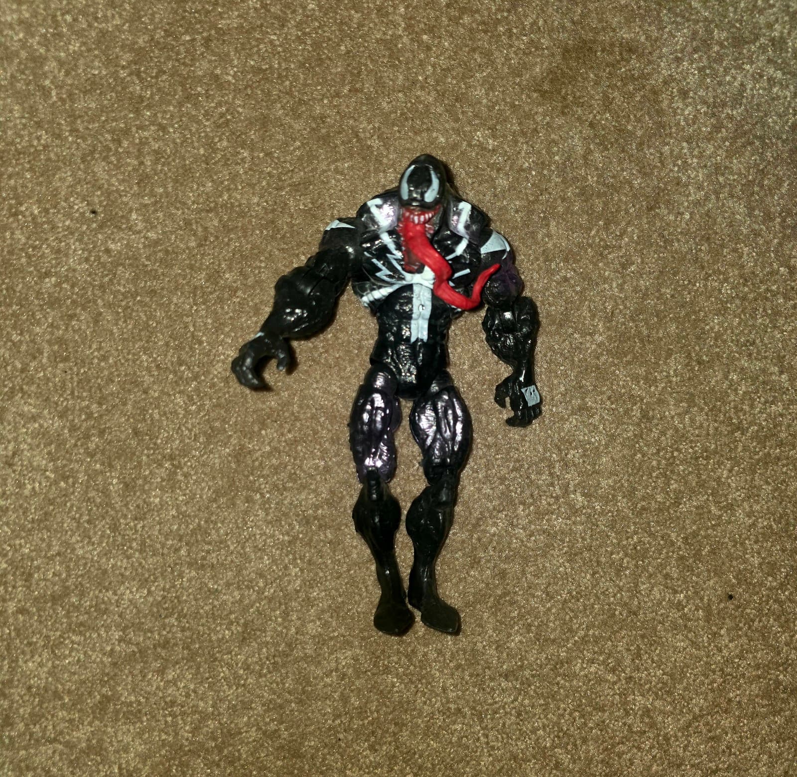 Marvel Hasbro 2008 Spider-Man Venom Action Figure 7” Articulated - Image 1