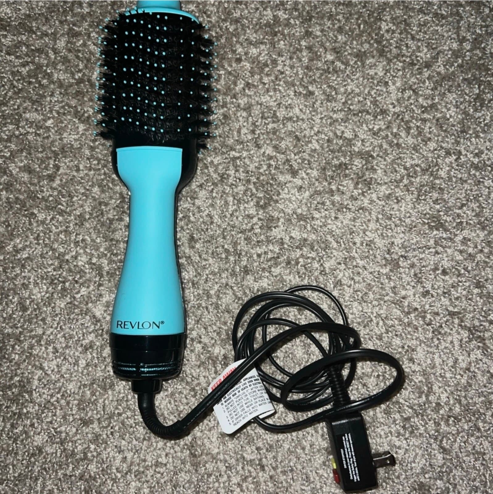 Revlon Salon One-Step Hair Dryer and Volumizer Hot Air Brush - Teal - Image 1