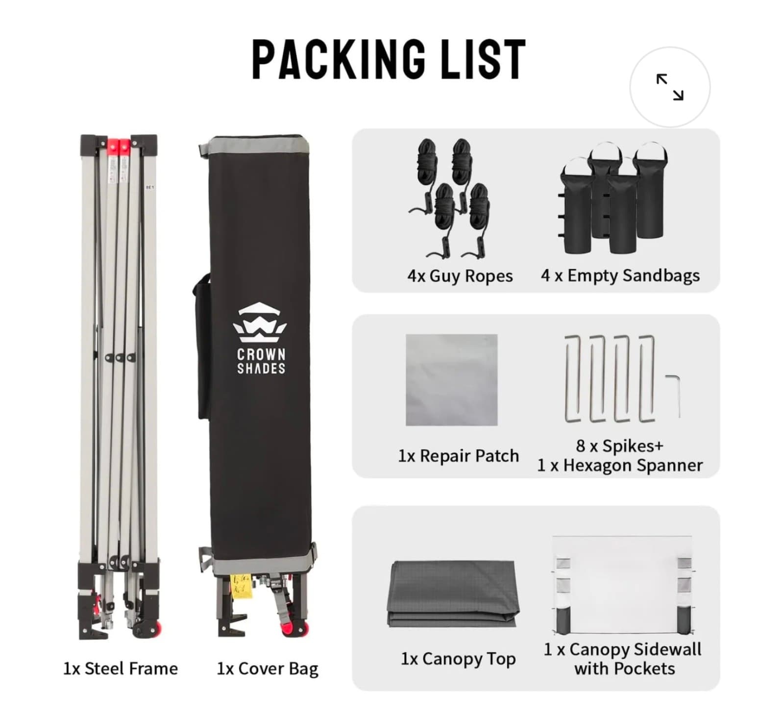 Crown Shade 10' x 10' Canopy - Thumbnail 3