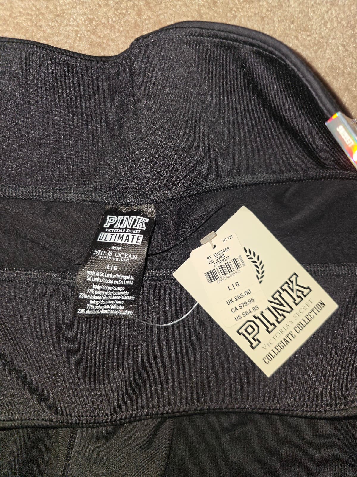 Women's Leggings Victoria Secret sz Large - Thumbnail 3