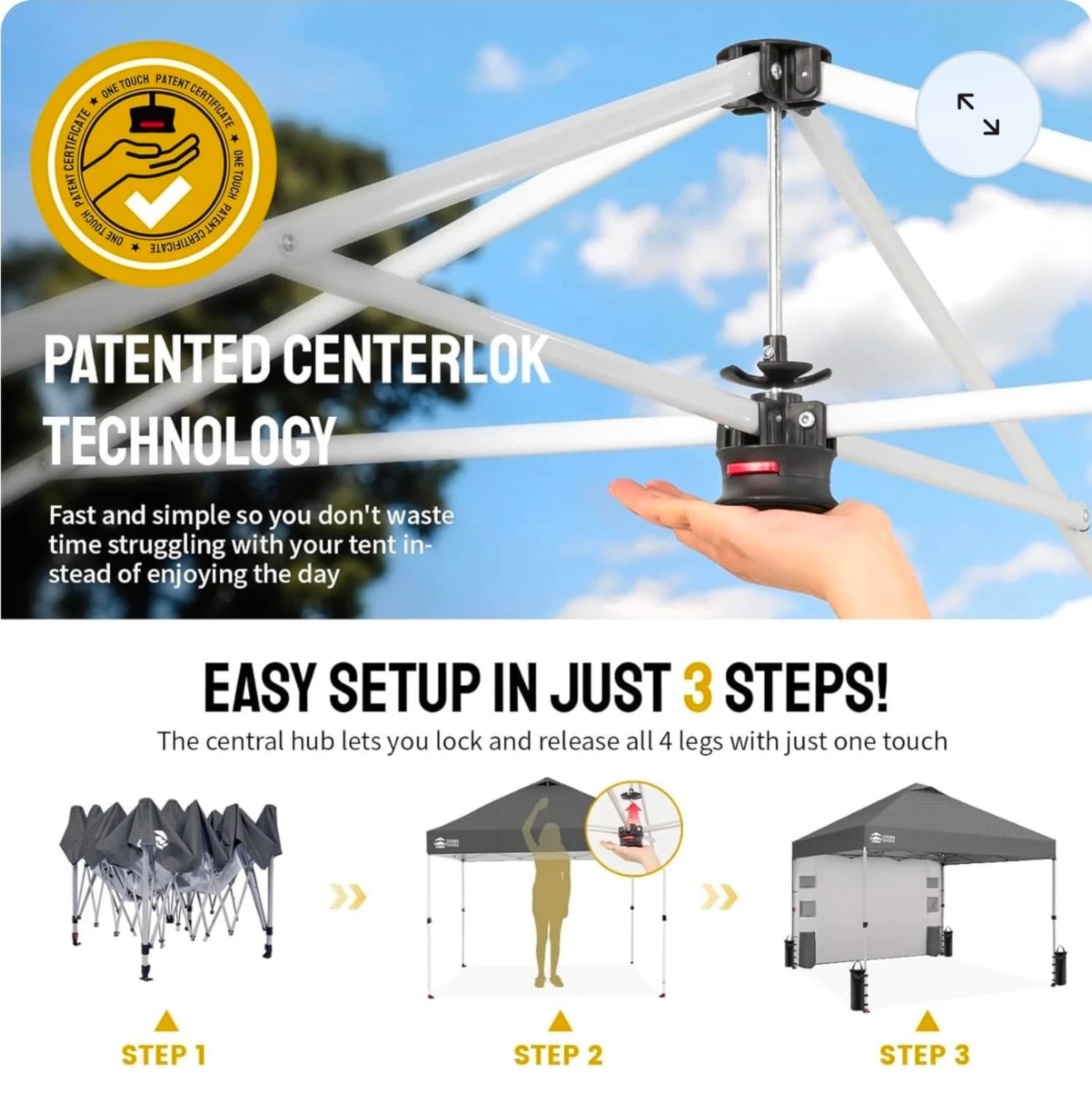 Crown Shade 10' x 10' Canopy - Thumbnail 2