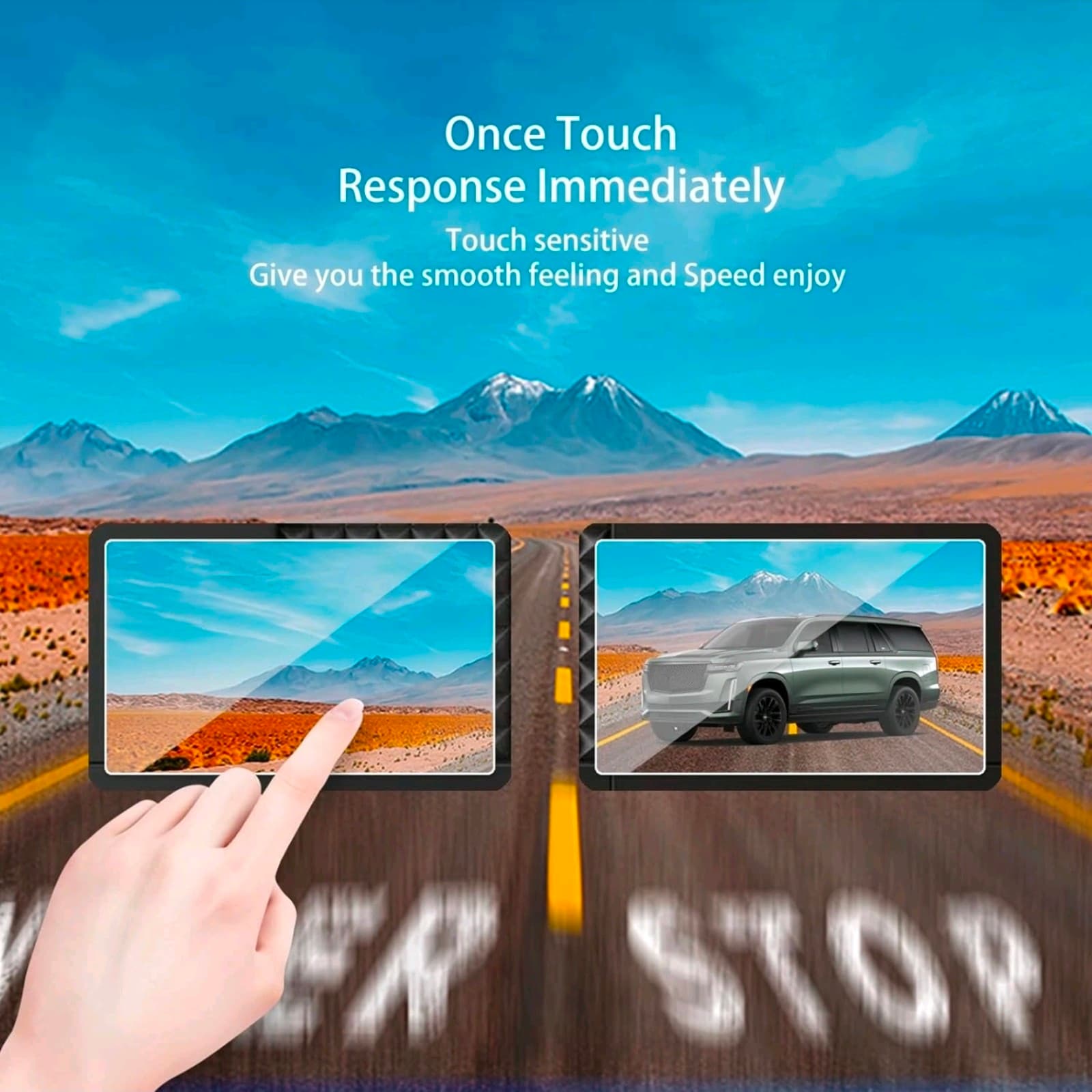 Tempered Glass Screen Protector for 2021-2025 GMC Yukon Denali/Chevy Tahoe 2pcs - Thumbnail 4