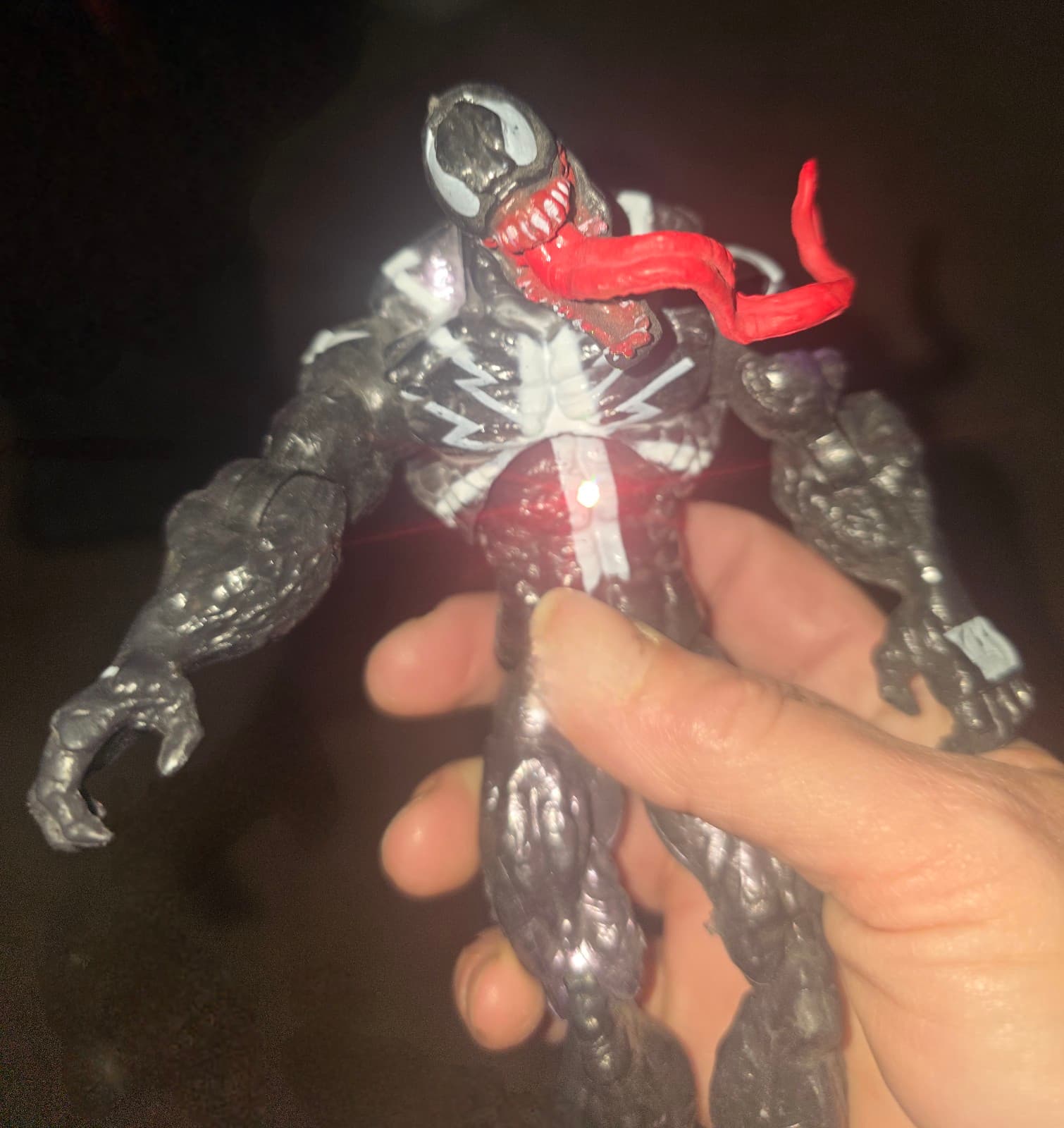 Marvel Hasbro 2008 Spider-Man Venom Action Figure 7” Articulated - Thumbnail 6