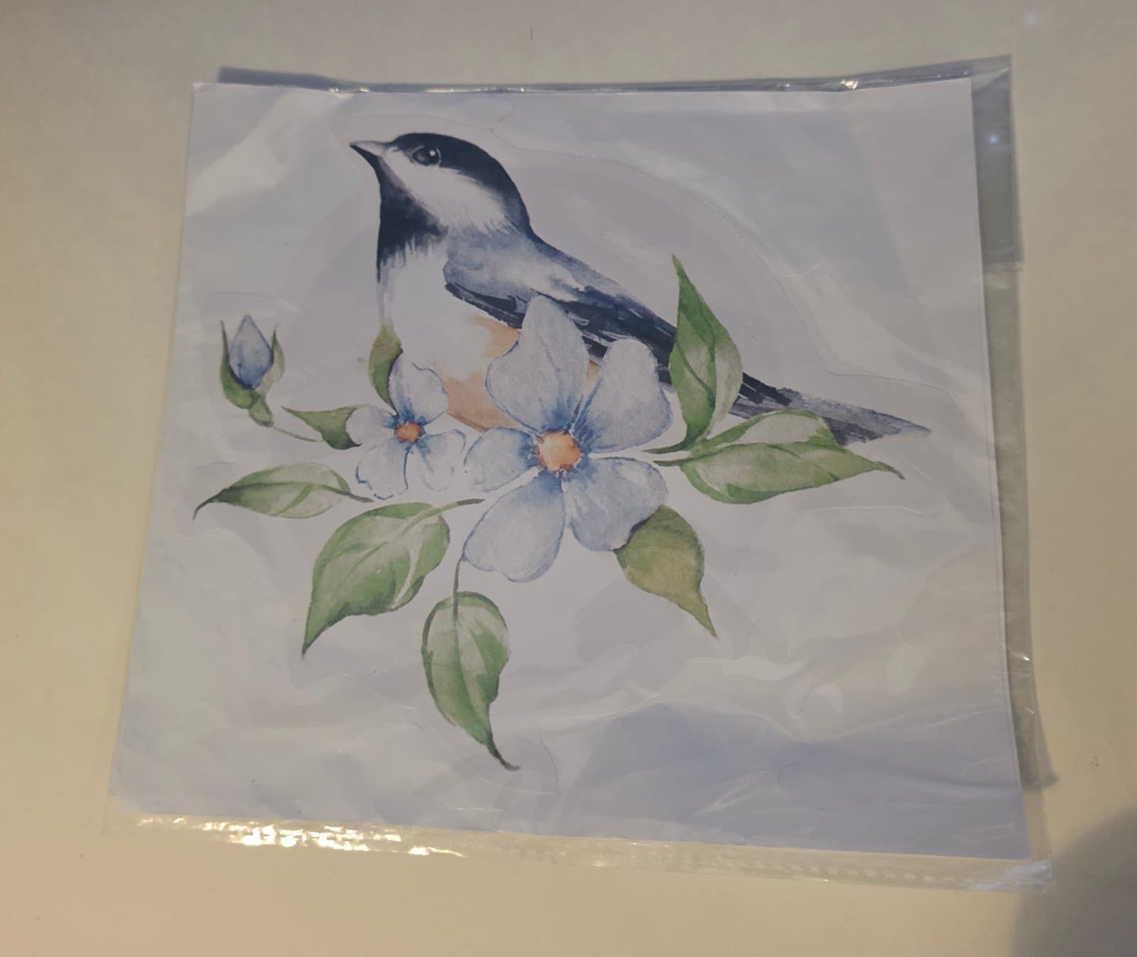 Vinyl Bird Sticker 8in - Image 1