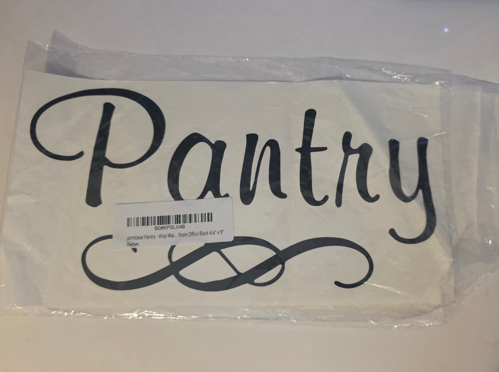 Pantry Vinyl Sticker 4.6in x 9in - Image 1