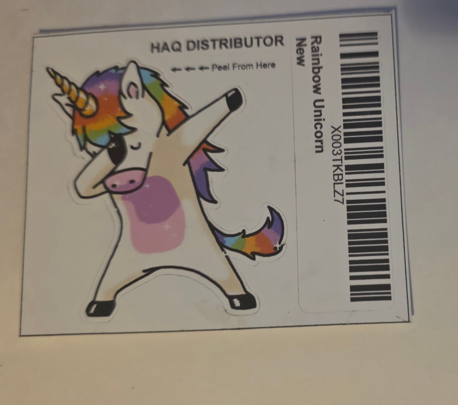 Unicorn Dap Vinyl Sticker - Image 1