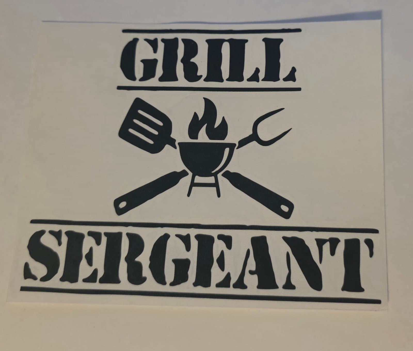 Grill Sergeant Vinyl Sticker - Image 1