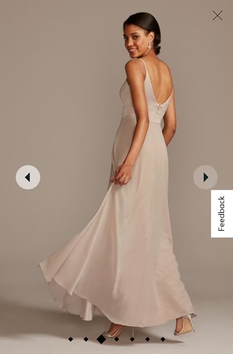 Bridesmaid Dress Sz 2 Wine David's Bridal - Thumbnail 12