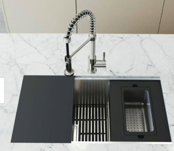 Vigoss 30" Farmhouse Style Stainless Steel Sink D1009 - Thumbnail 11