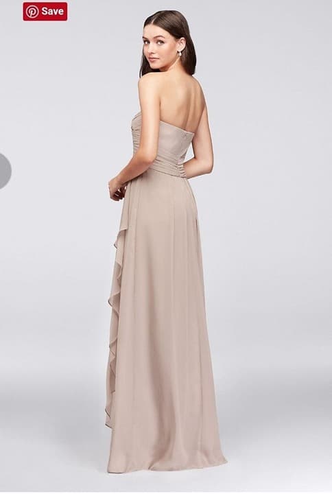 Bridesmaid Dress sz10 Wine David's Bridal - Thumbnail 10