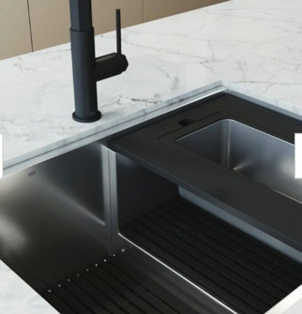 Vigoss 30" Farmhouse Style Stainless Steel Sink D1009 - Thumbnail 3