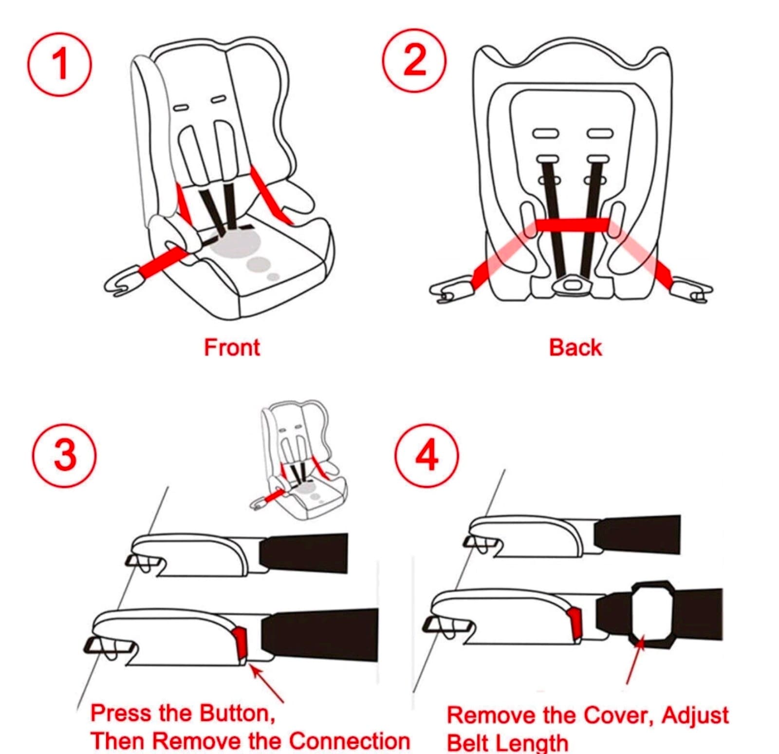 Universal Seat Belt Extender x2 - Thumbnail 3