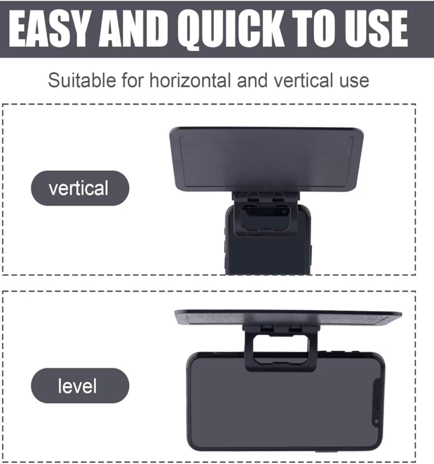 Phone Sun Shade, Anti-Glare/Reflection Adjustable Car Phone Sunshade Cover - Thumbnail 3