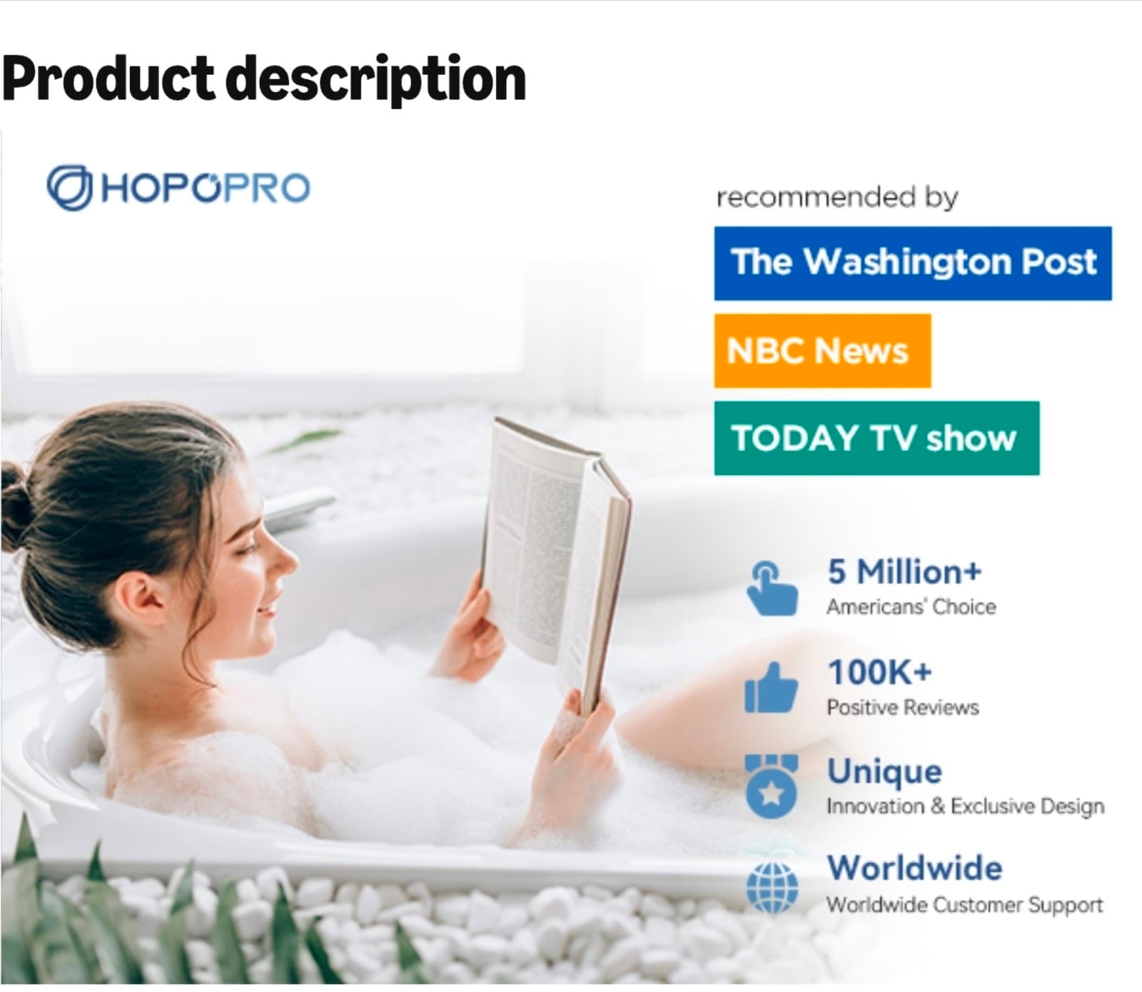 High Pressure Shower Head 5 Spray Patterns - Thumbnail 7